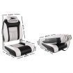 Seamanship Set of 2 Folding Swivel Boat Seats - Grey & Black