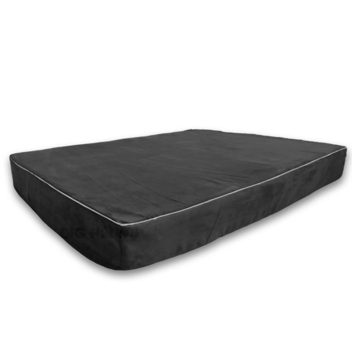 Big Paws 12cm Thick Memory Foam Dog Bed - Charcoal Grey