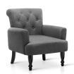 Artiss French Lorraine Chair Retro Wing - Grey