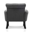 Artiss French Lorraine Chair Retro Wing - Grey