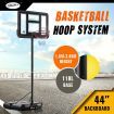 New 1.6-3.05m Portable Basketball Hoop Stand Backboard Net Ring Set Junior Adult