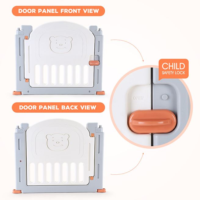 ABST 18 Sided Foldable Panel Baby Playpen Interactive Baby Room Kids ...