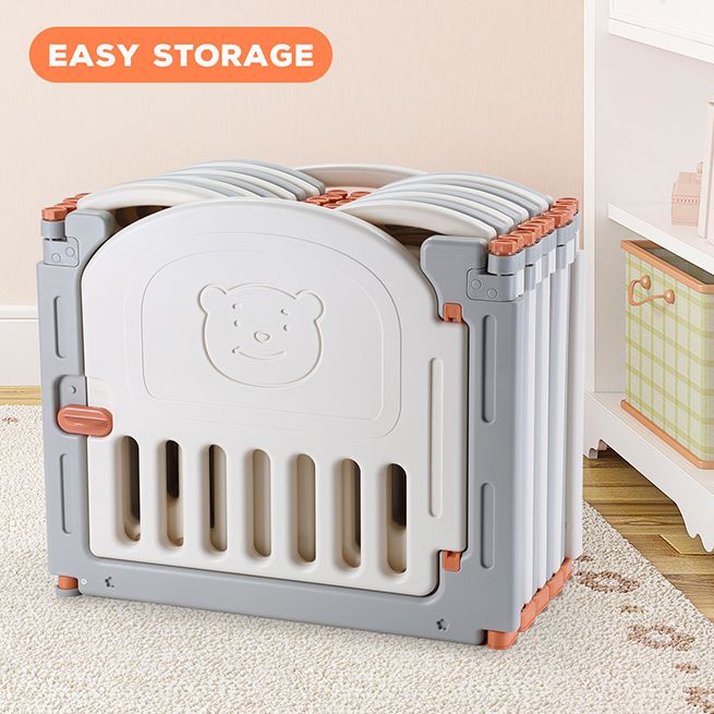 ABST 18 Sided Foldable Panel Baby Playpen Interactive Baby Room Kids ...