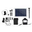 Gardeon Solar Pond Pump with Battery Kit LED Lights 6.6FT