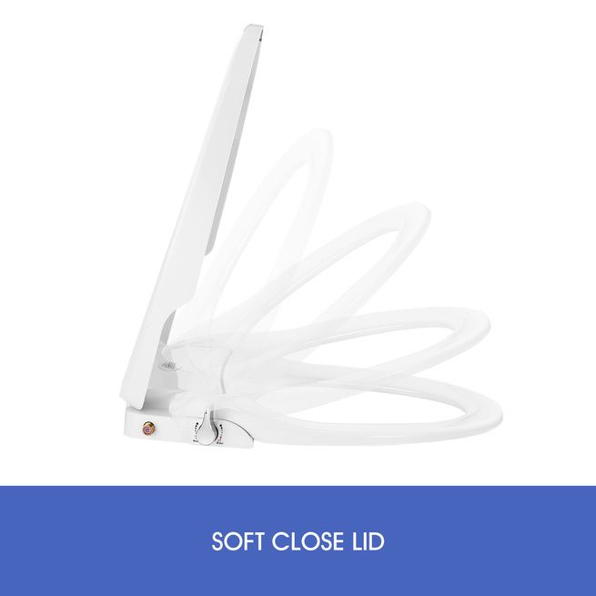 NonElectric Bidet Toilet Seat Cover Hygiene Washlet Dual Nozzle Sprayer Bathroom Shattaf