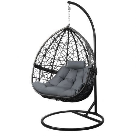 Gardeon Outdoor Hanging Swing Chair - Black