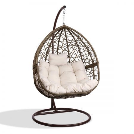 Gardeon Outdoor Hanging Swing Chair Brown