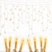 Jingle Jollys Solar Christmas Lights 12.5M 500 LED Icicle Light Decorations