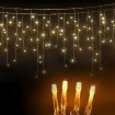 Jingle Jollys Solar Christmas Lights 12.5M 500 LED Icicle Light Decorations