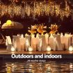 Jingle Jollys Solar Christmas Lights 12.5M 500 LED Icicle Light Decorations