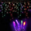 Jingle Jollys 500 LED Christmas Icicle Lights 20M Outdoor Fairy String Party Wedding Multicolour