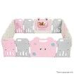 Baby Playpen Kids Safety Gate Barrier Fence Room Enclosure Interactive Activity Centre Toddler Play Yard Frog Girl 16 Panels