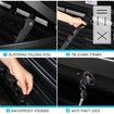 500L Universal Car Roof Box Dual Open Vehicle Rack Rooftop Luggage Pod Basket Cargo Storage Carrier