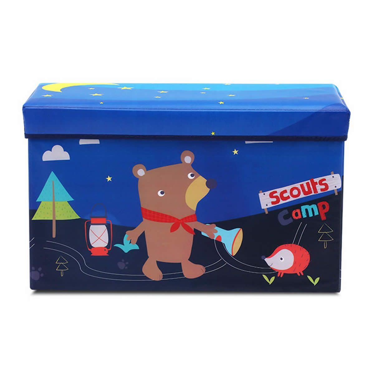 Kids Foldable Storage Toy Box Blue Crazy Sales