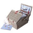 Alfresco 4 Person Picnic Basket Set Baskets Insulated Blanket Bag