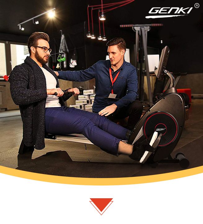genki magnetic exercise rowing machine
