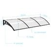 New 3M DIY Window Door Awning House Canopy Patio UV Rain Cover Sun Shade Outdoor