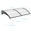 New 2M DIY Window Door Awning House Canopy Patio UV Rain Cover Sun Shade Outdoor