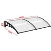 New 2M DIY Window Door Awning House Canopy Patio UV Rain Cover Sun Shade Outdoor