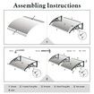 New 2M DIY Window Door Awning House Canopy Patio UV Rain Cover Sun Shade Outdoor