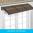 New 3M DIY Window Door Awning House Canopy Patio UV Rain Cover Sun Shade-Brown