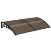 New 2M DIY Window Door Awning House Canopy Patio UV Rain Cover Sun Shade - Brown