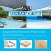 OGL 4x6m Outdoor Sun Shade Sail Canopy 280GSM 98% UV Block Sand Beige Cloth Rectangle