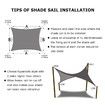 OGL 2x4m Outdoor Sun Shade Sail Canopy 280GSM 98% UV Block Sand Beige Cloth Rectangle