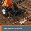 208CC Garden Tiller Cultivator 7HP 4 Stroke Petrol Rotary Hoe Tine Rototiller 700mm Width