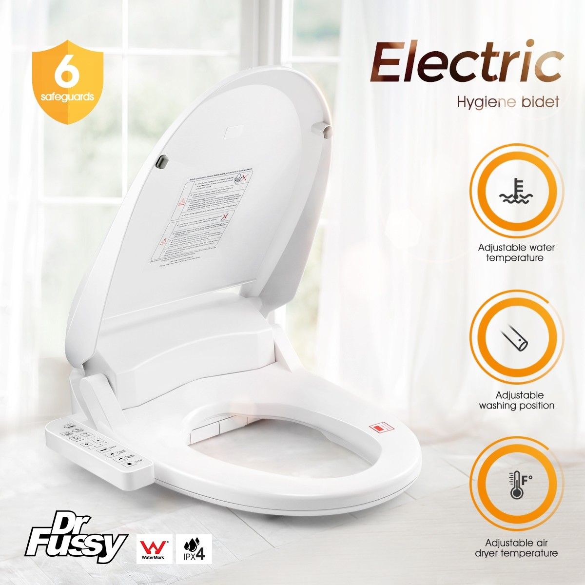 New Electric Toilet Bidet Seat Warmer Washlet Combo Bathroom Heated