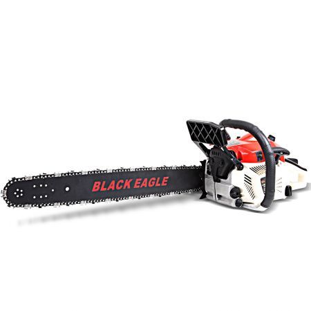 NEW BlackEagle 82cc Commercial Petrol Chainsaw EStart 24" Chain Saw Tree Pruning