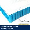 King Single Mattress Bed Euro top *9 Zone Pocket Spring Latex *Chiro Endorsed