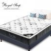 QUEEN Mattress Size Bed Euro Top 9 Zone Pocket Spring 34cm Foam Latex NEW