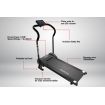 PowerTrain Treadmill V10 Cardio Running Exercise Home Gym - Black