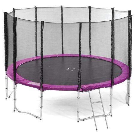 Cyclone 10ft Springless Trampoline - Pink