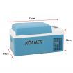 Kolner 20L Portable Fridge Cooler Freezer Camping Food Storage