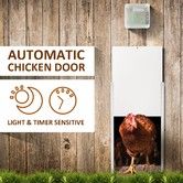 Automatic Chicken Door Coop House Auto Opener Cage Closer Timer Light Sensor