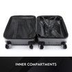 Buonviaggio 28" Luggage Suitcase Trolley TSA Hard Case Storage Organizer Gray
