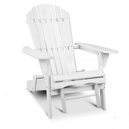 white adirondack ottoman