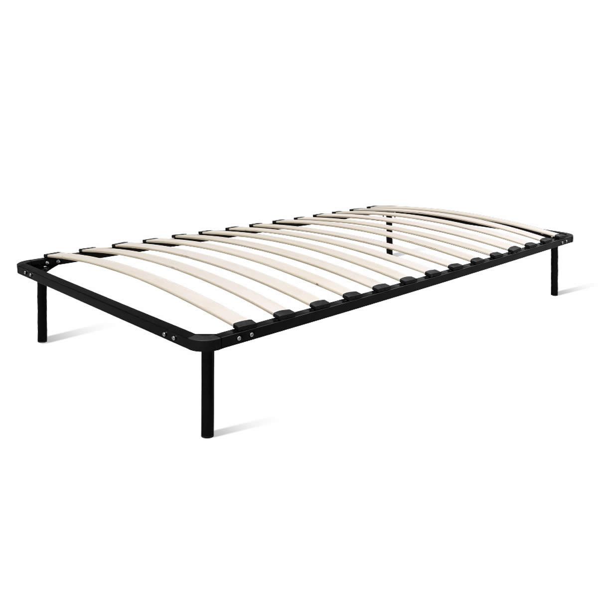 King Single Size Metal Bed Frame - Black