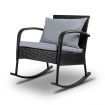 Outdoor Rocking Chair Furniture - Black