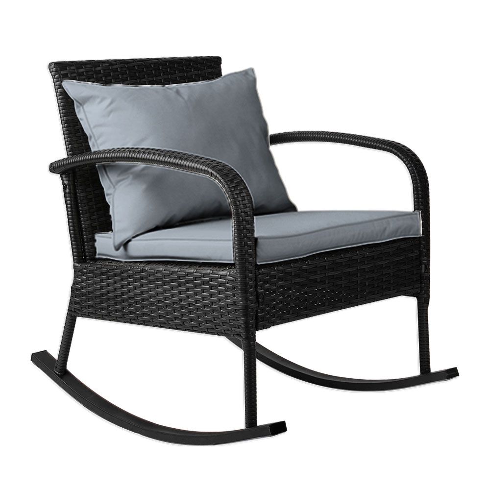 Outdoor Rocking Chair Furniture - Black