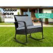 Outdoor Rocking Chair Furniture - Black