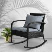 Outdoor Rocking Chair Furniture - Black