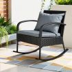 Outdoor Rocking Chair Furniture - Black