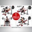 Powertrain Home Gym Incline Workout Bench Press - 301