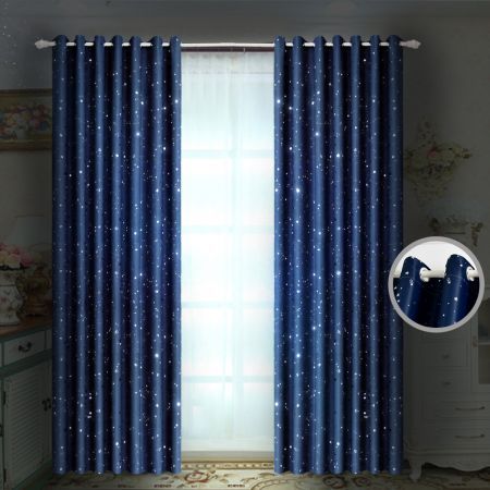 Deluxe Blockout Curtain 3 Layers Eyelet Single Panel 140x160cm
