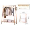Wooden Clothes Stand Rack - Natural