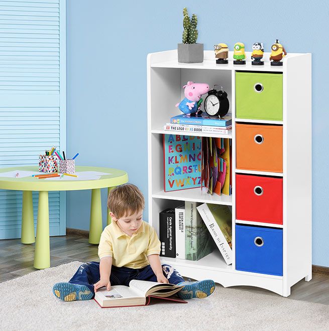 book and toy storage unit