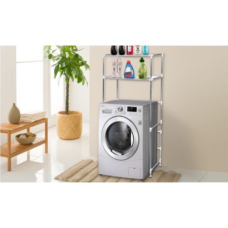 2 Tier Over Laundry Washing Machine Storage Rack